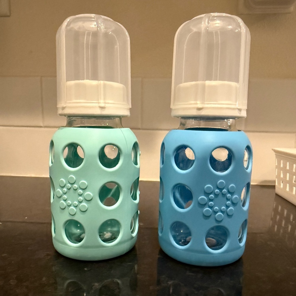 Life factory glass bottles 4 oz set of two